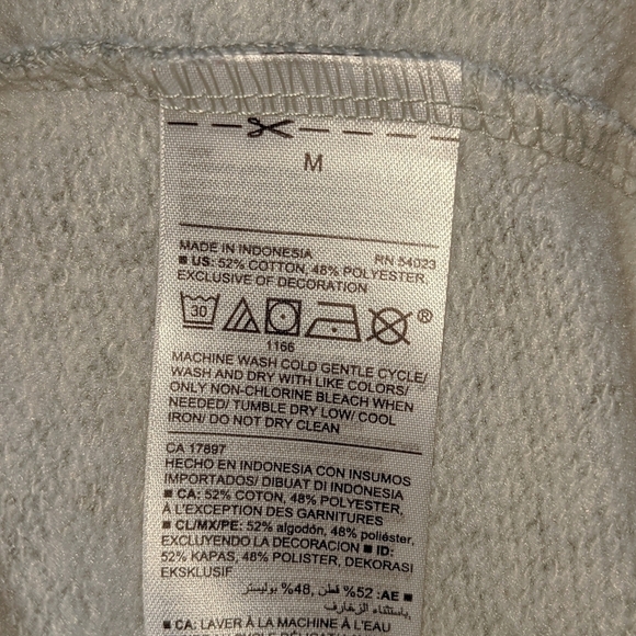 Lace Shoulder Heather Grey Relaxed Vintage Style NWOT - Picture 3 of 4